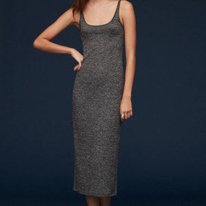 Babaton Freddie Heathered Grey Midi Tank Dress-S